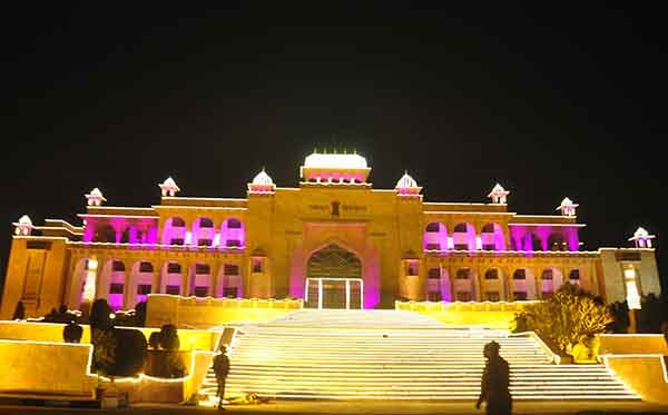 Jaipur's state assembly building on Republic Day