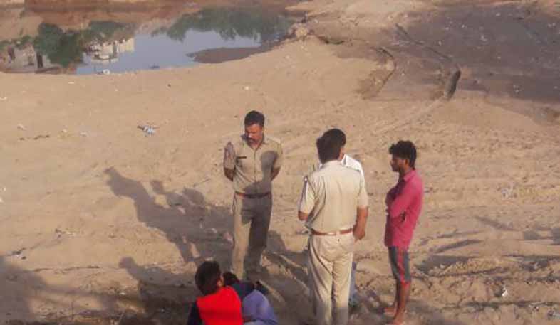 boy falls into drain while playing with friends triveni nagar