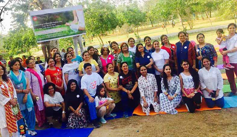 yoga on mothers day jaipur