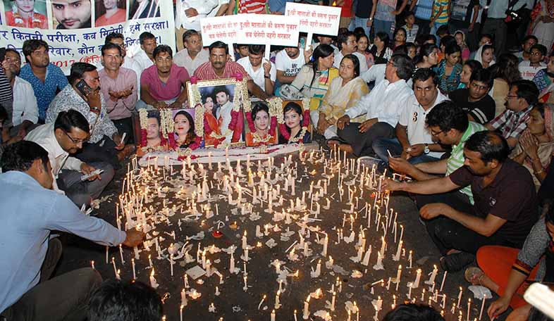 candle march jaipur
