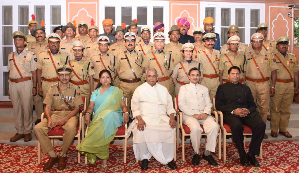 Raje at governor house