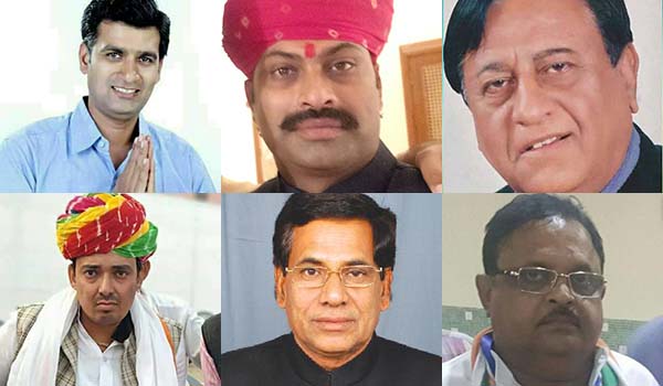 list of by election candidates Rajasthan BJP Congress