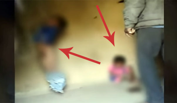 rajsamand father beating up children video