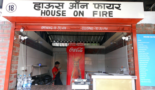 House on Fire at Masala Chowk Jaipur 