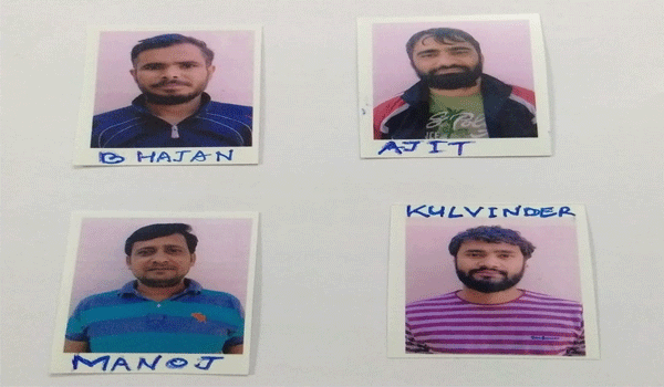 four prisoners accused of pakistani prisoner murder at jaipur