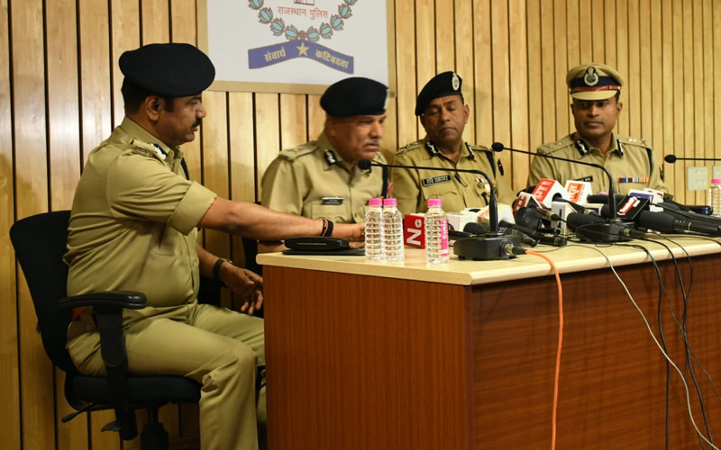 DGP umesh mishra and other officers of rajasthan police